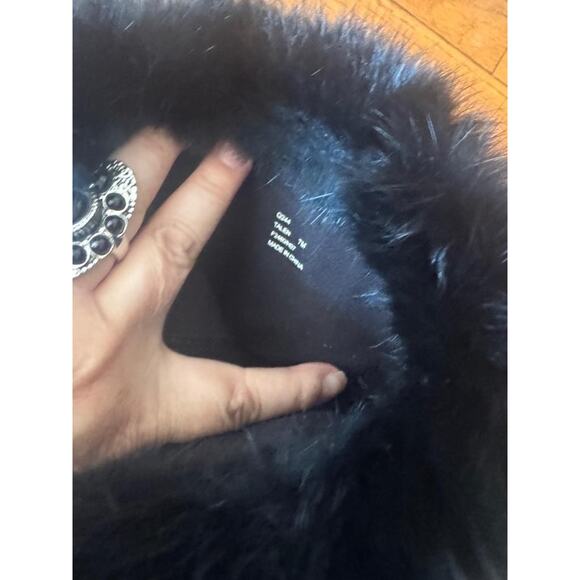 COACH Women's Black seude quilted C rabbit fur Talen Winter Boots 7M (bo1400 - Picture 6 of 9